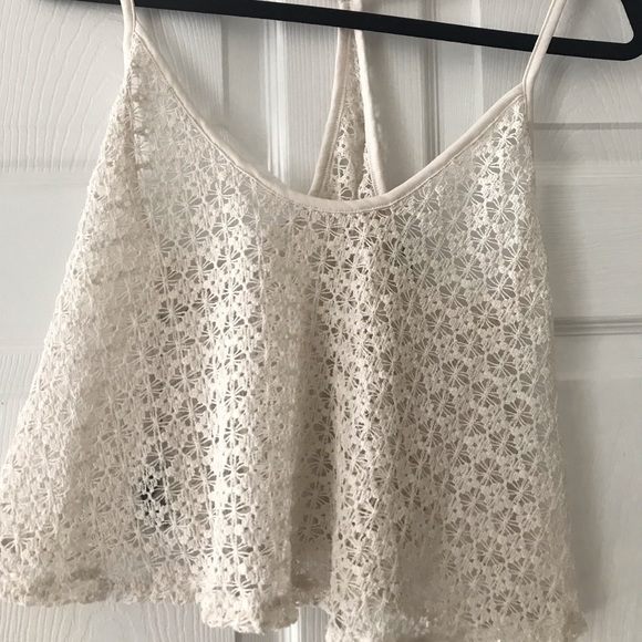 PINK Victoria's Secret Tops - Lace Crop Top